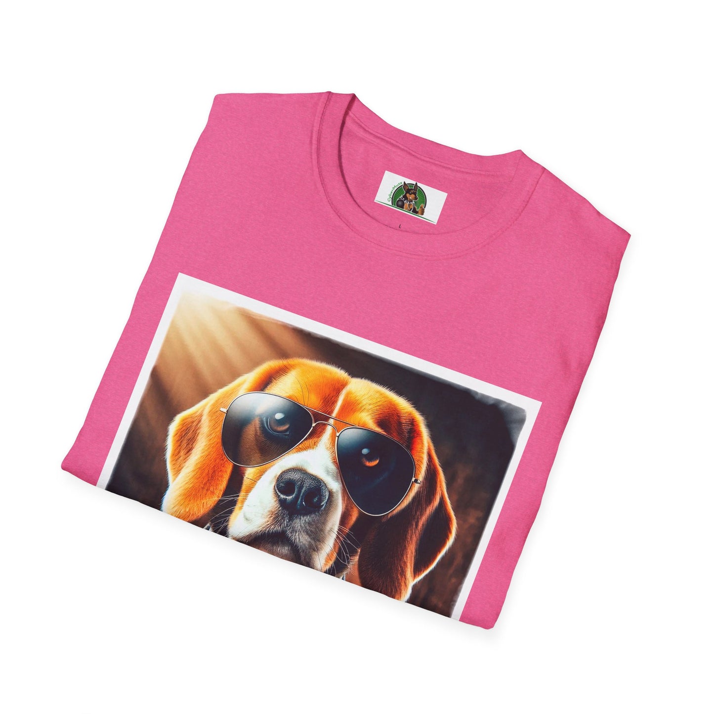 Beagle Wearing Suit and Shades T-Shirt Printify