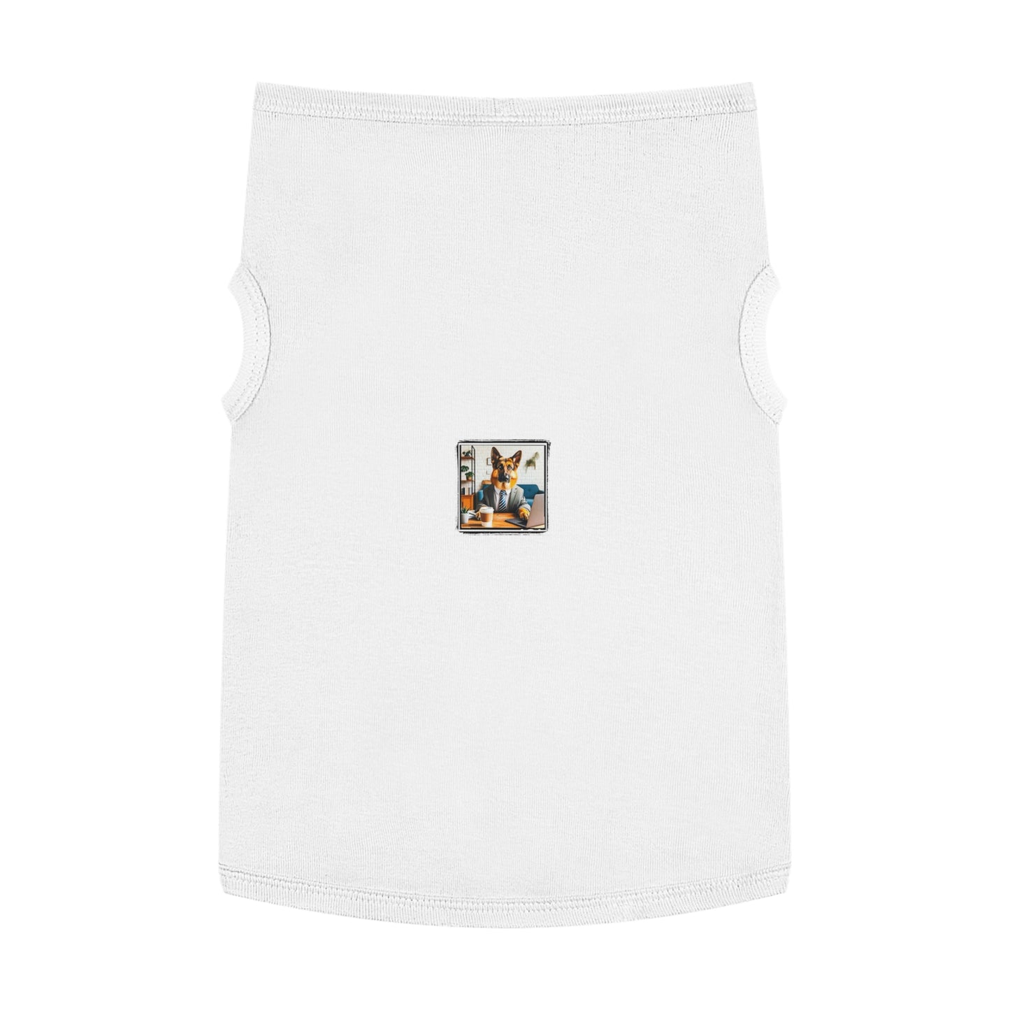 German Shepherd working man shirt Pets Printify XL White
