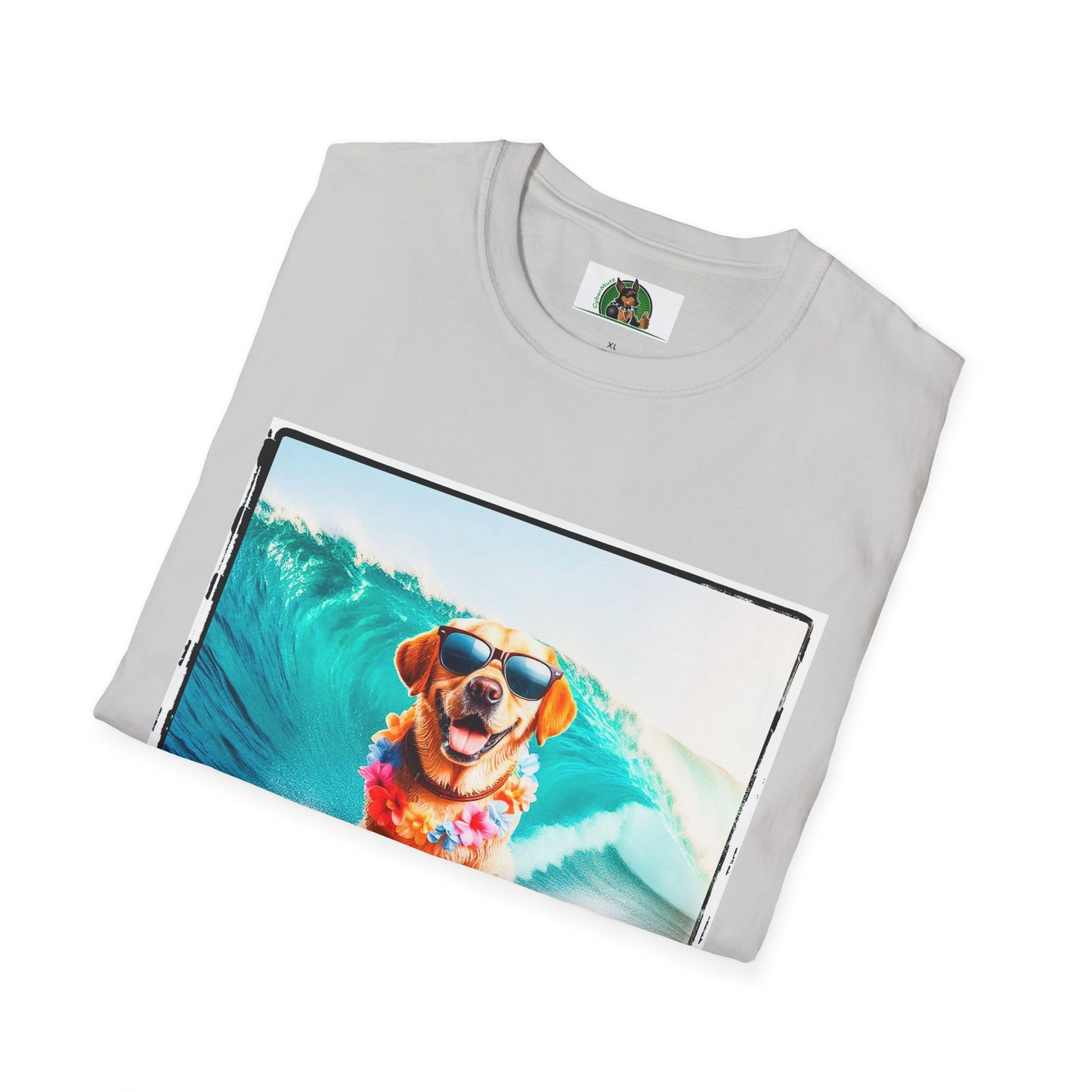 Labrador Retriever crashing waves shirt