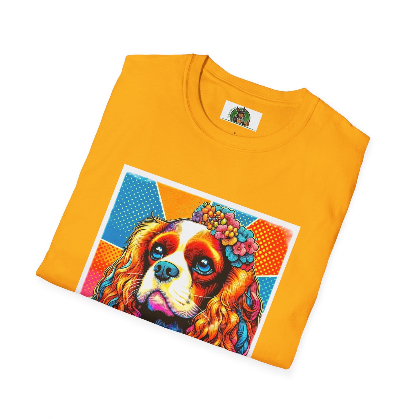 Cavalier King Charles Spaniel Female Pop Art Dog TShirt