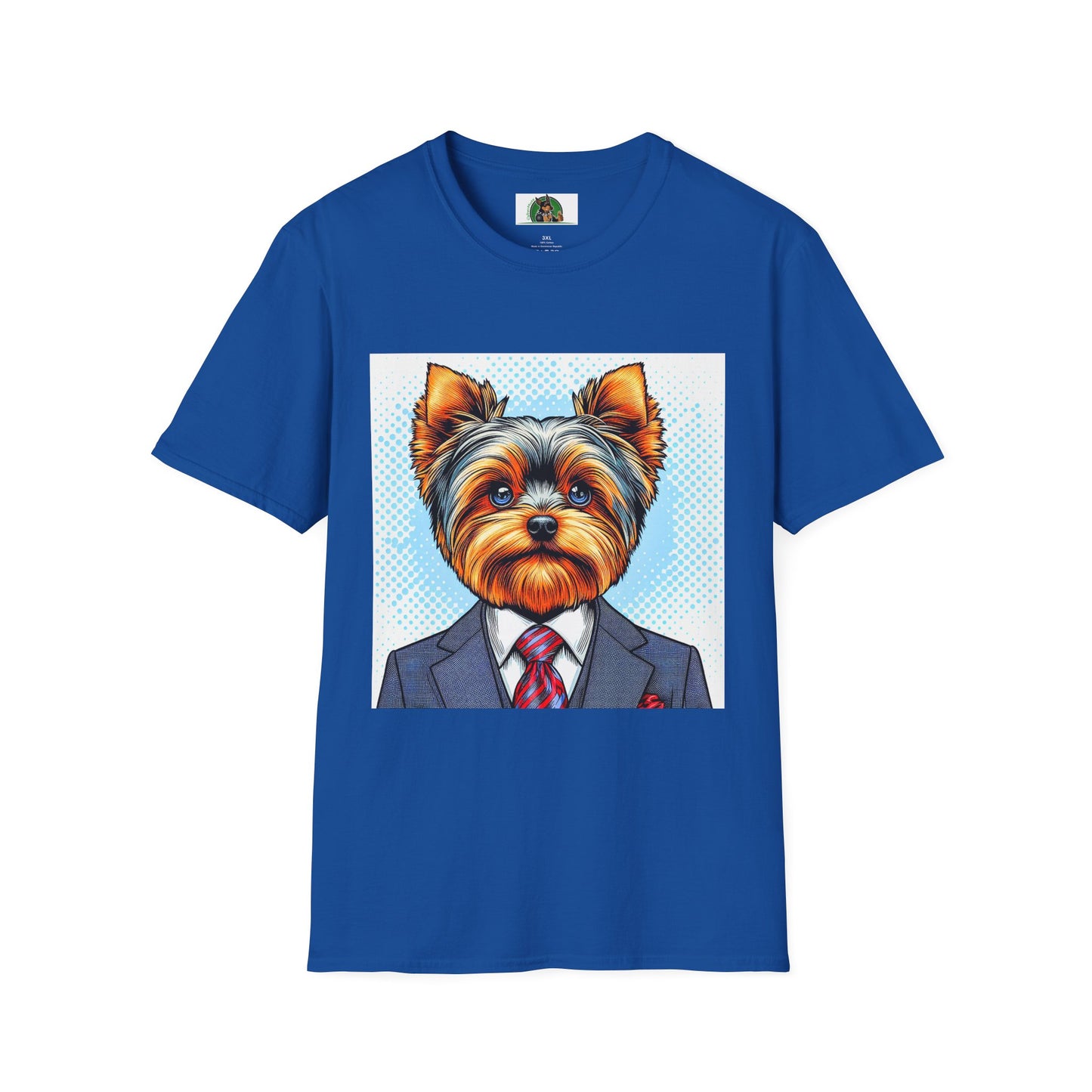Yorkie suit shirt T-Shirt Printify XS Royal