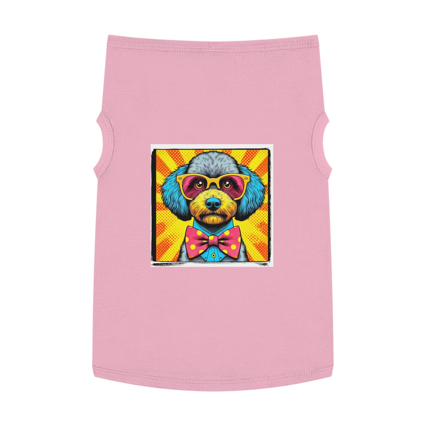 Pet Tank Top Sheepadoodle pop art Pets Printify XL Pink