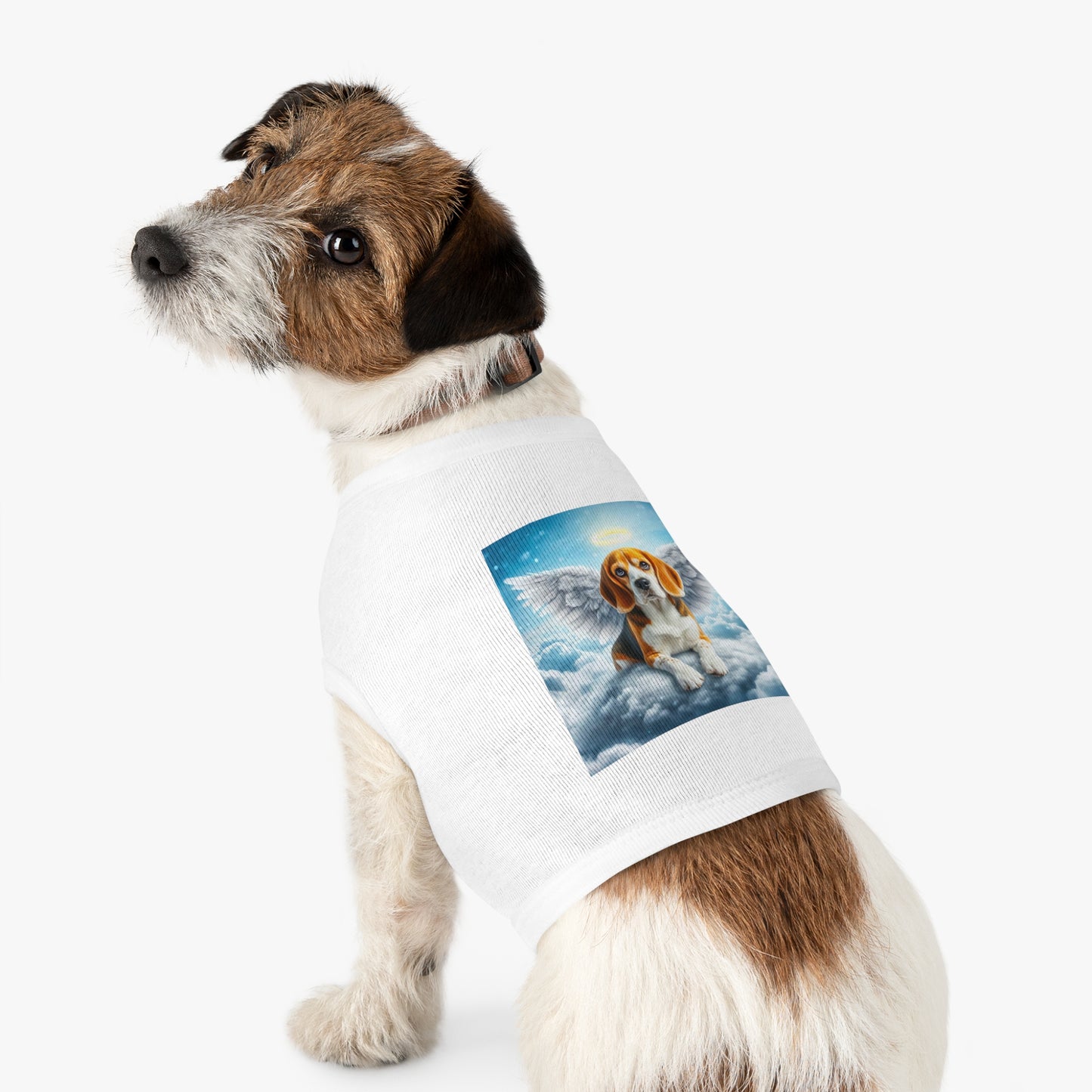 Pet Tank Top Beagle Angel In Cloud Pets Printify