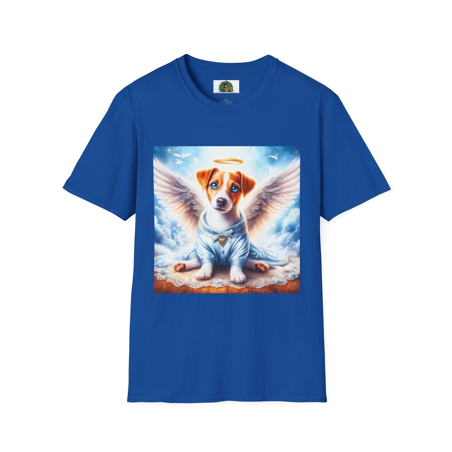 Jack Russell Pajama Puppy Angel T-Shirt Printify S Royal