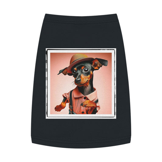 - Min Pin Tank Tops tiny dancer Pets Printify