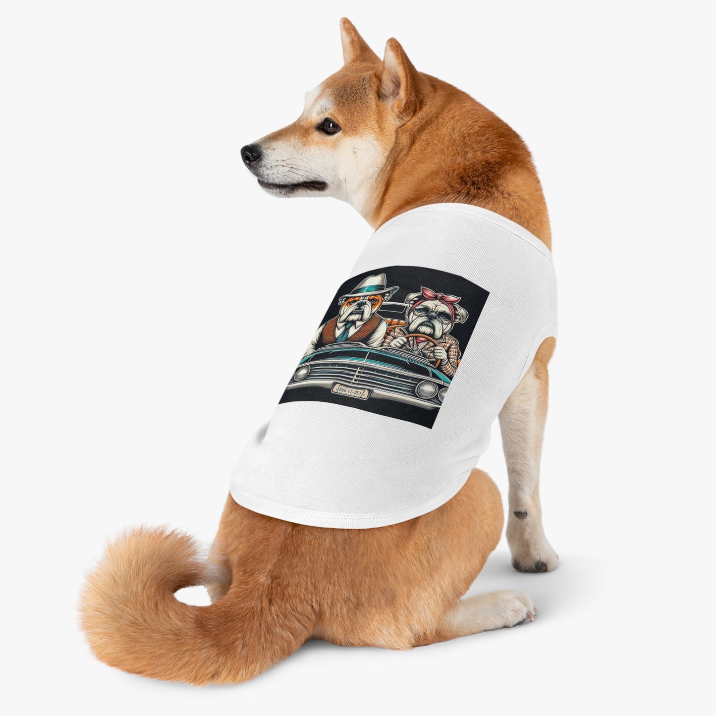 Wacky Pet Tank Top Bulldog old couple t shirt