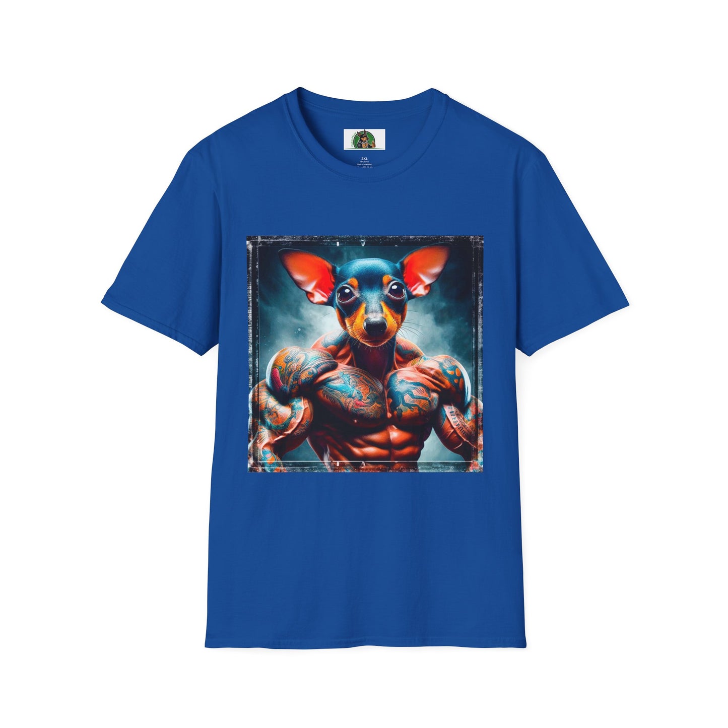 Rat Terrier T-Shirt muscles T-Shirt Printify XS Royal