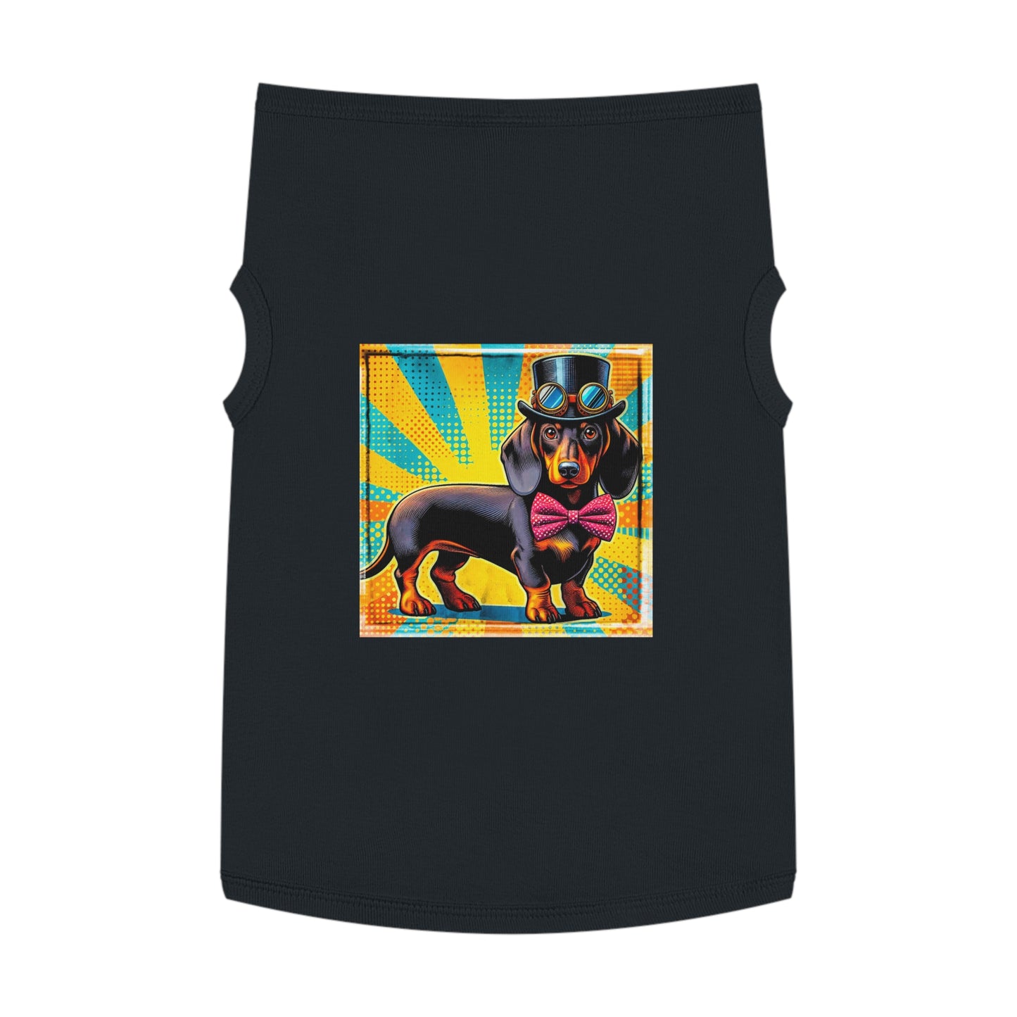Pet Tank Top Dachshund colorful steampunk t shirt Pets Printify