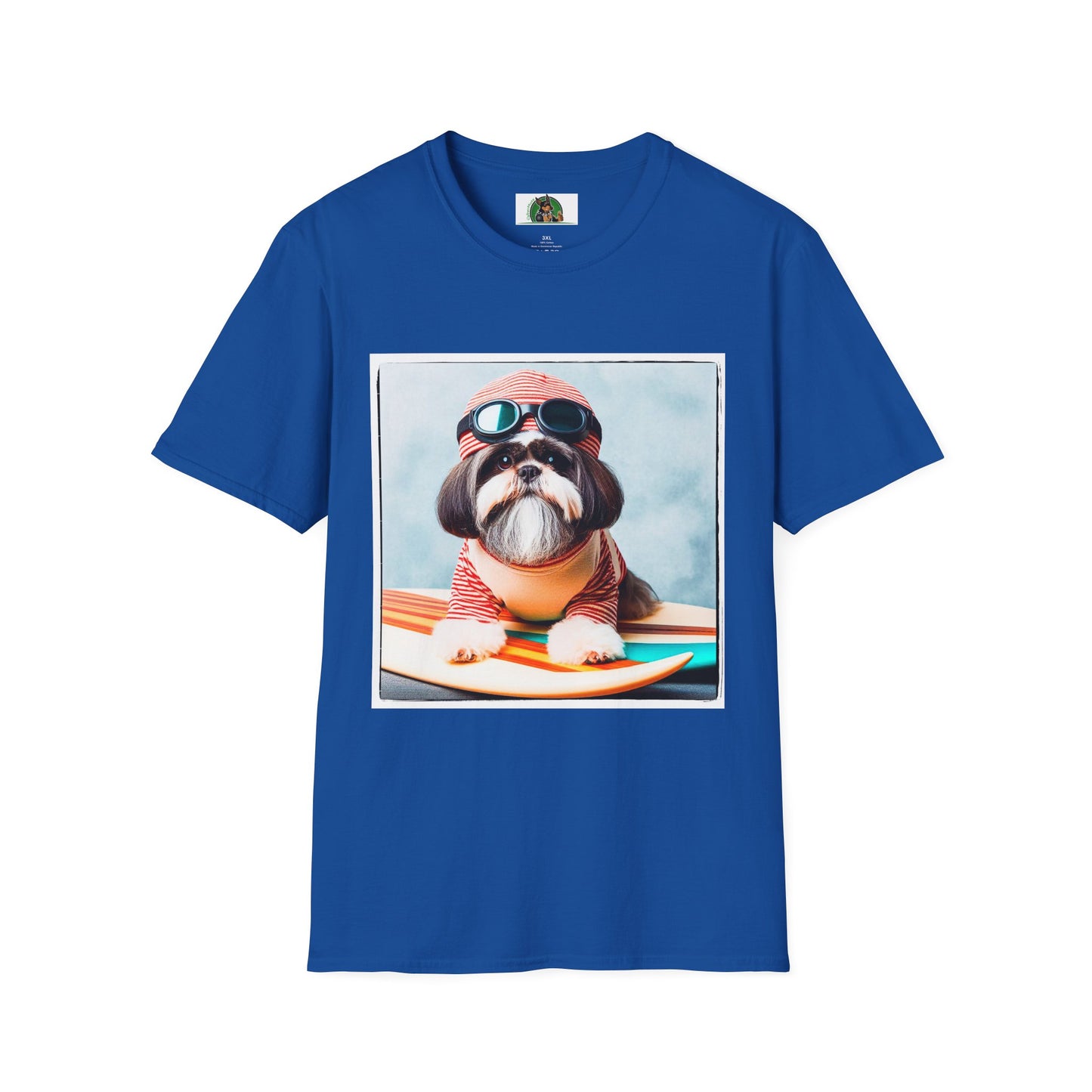 Shih Tzu pretty surfer shirt T-Shirt Printify XS Royal