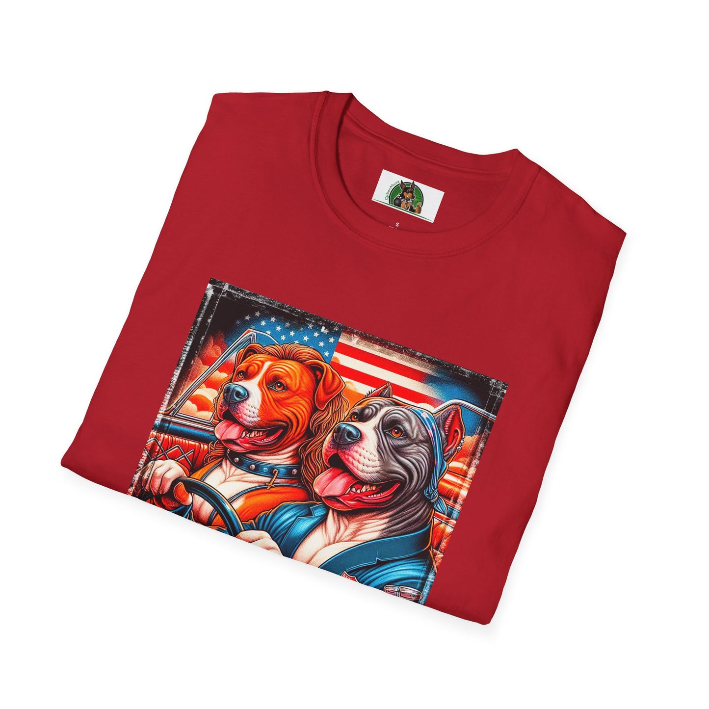 Wacky Pit Bull happy couple shirt