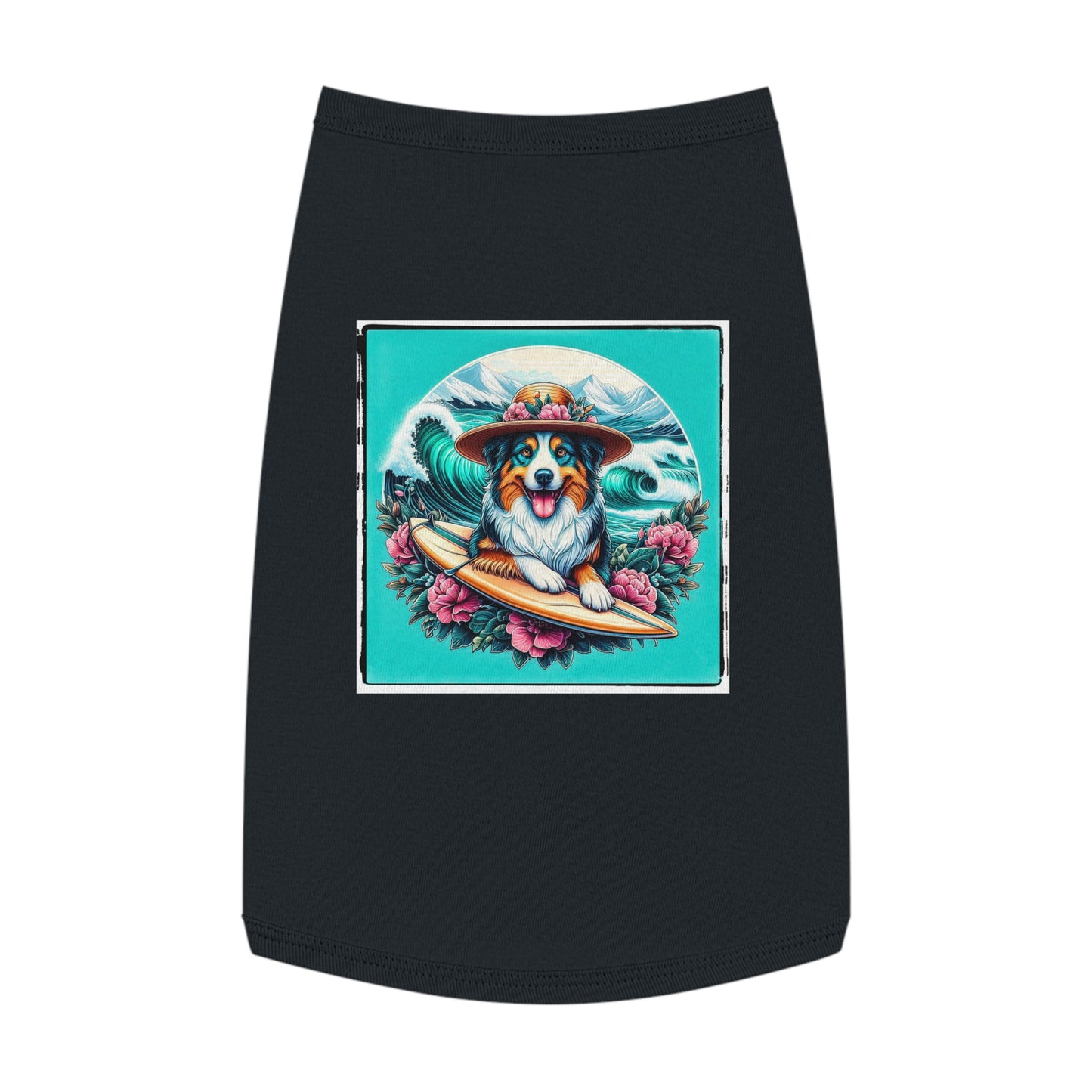 Pet Tank Top Australian Shepherd Pets Printify L Black