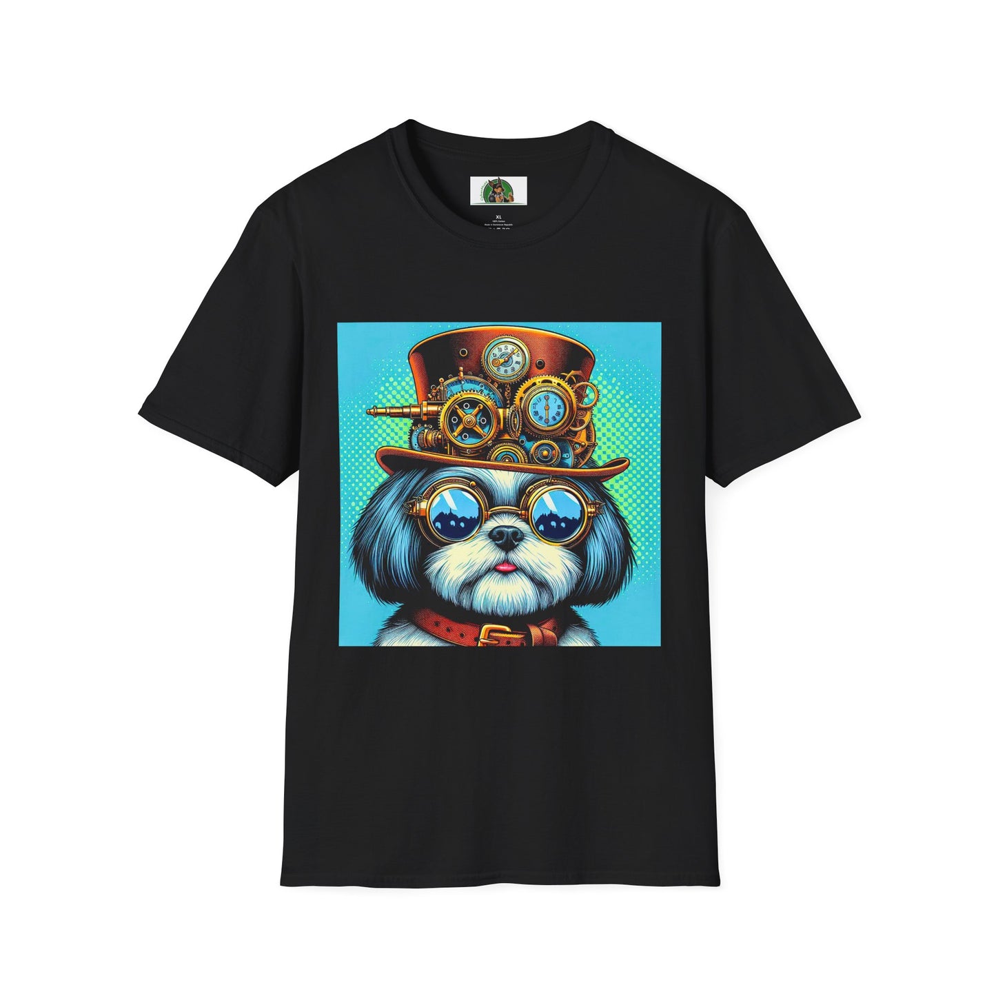 Shih Tzu steam punk cutie T-Shirt Printify XS Black