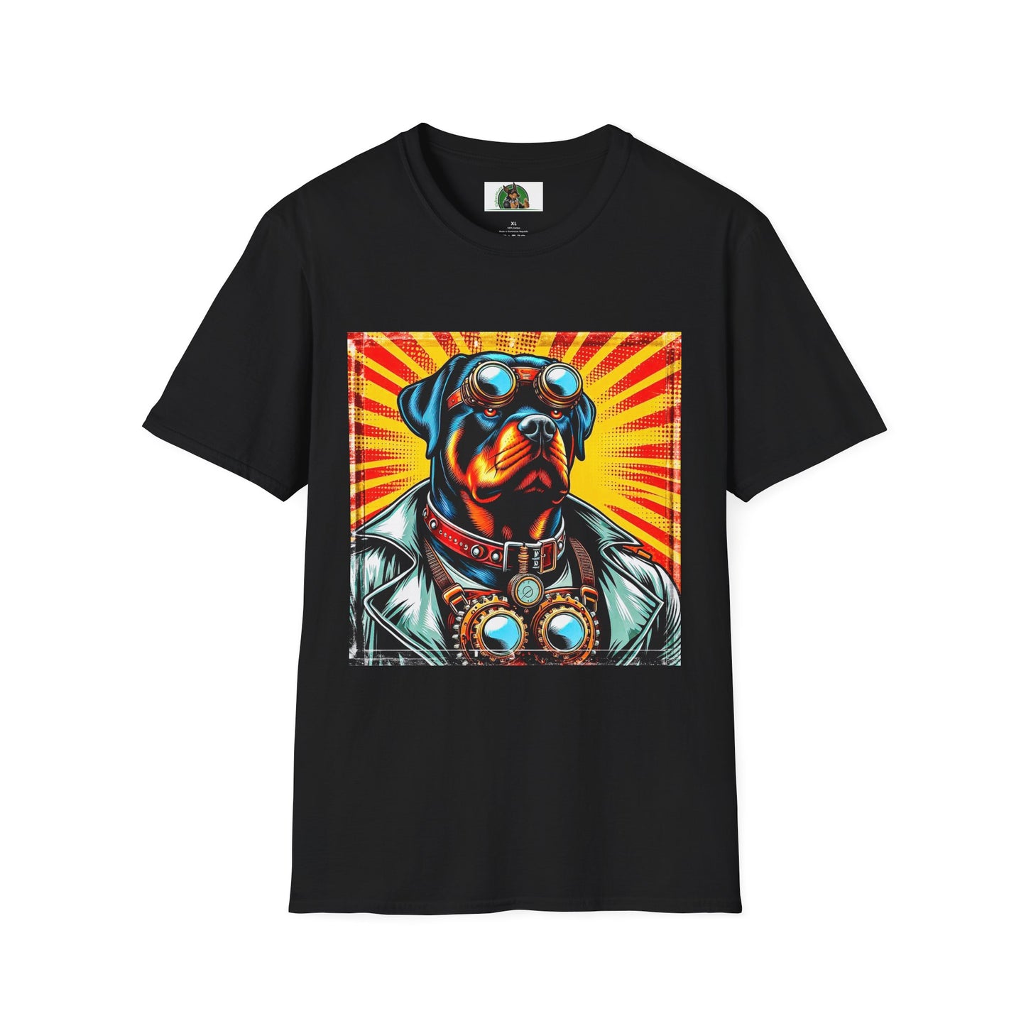 Rottweiler tough steam punk T-Shirt Printify XS Black