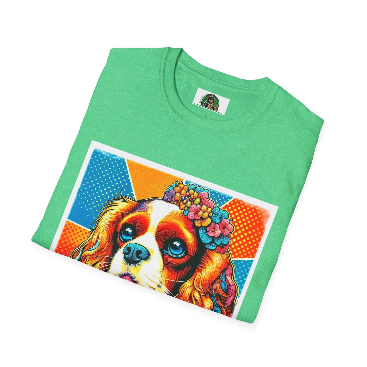 Cavalier King Charles Spaniel Female Pop Art Dog TShirt