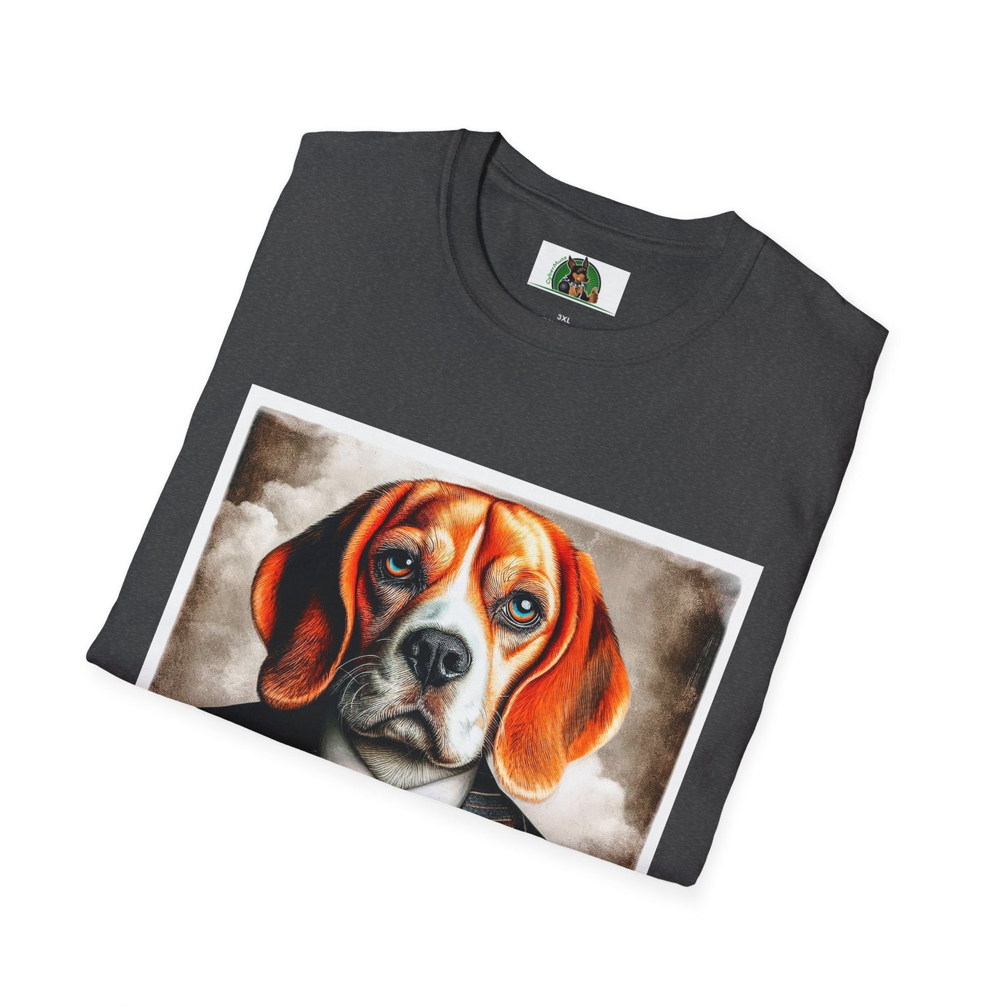 Beagle Wearing Power Suit T-Shirt Printify