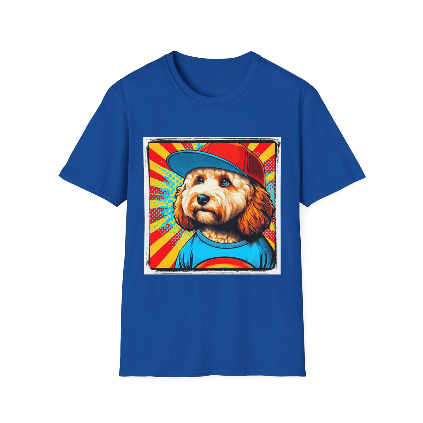 CockerPoo American baseball t shirt T-Shirt Printify XS Royal