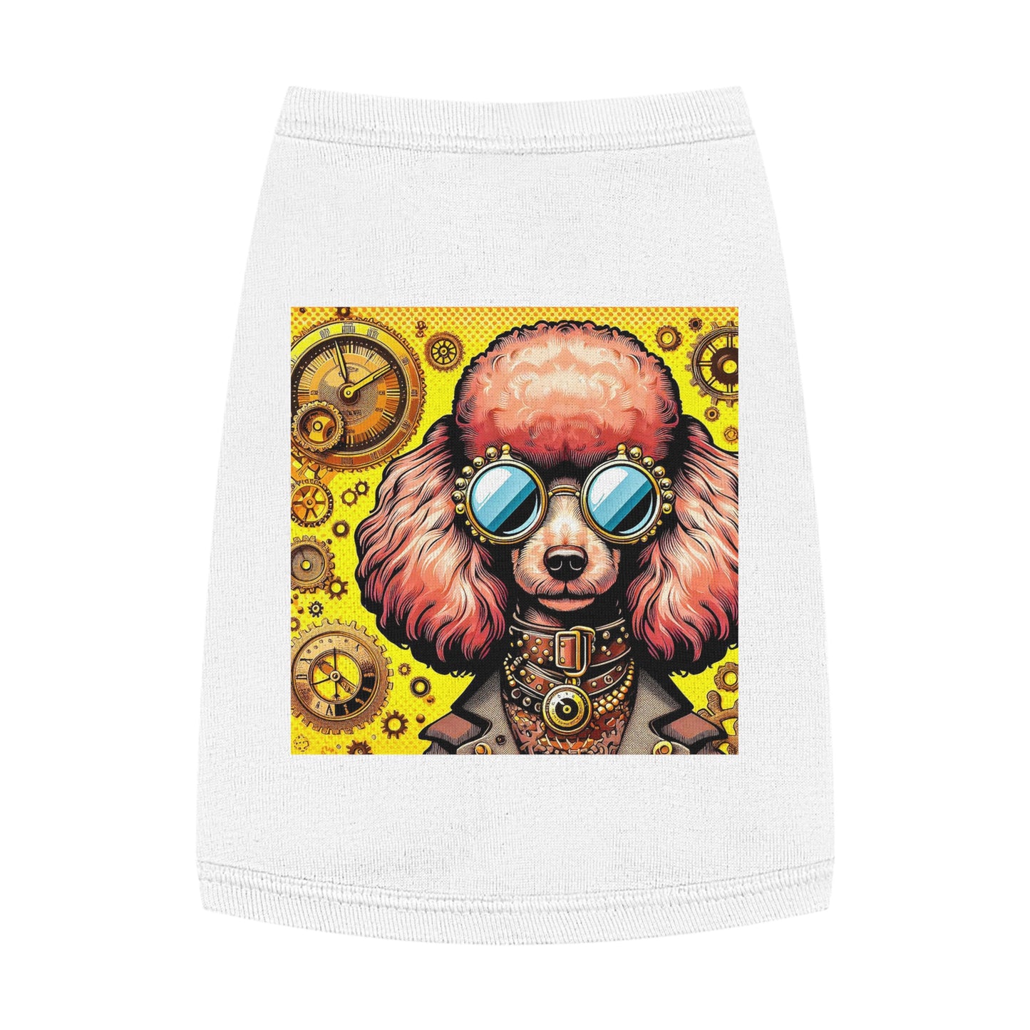 Pet Tank Top Poodle Pets Printify M White
