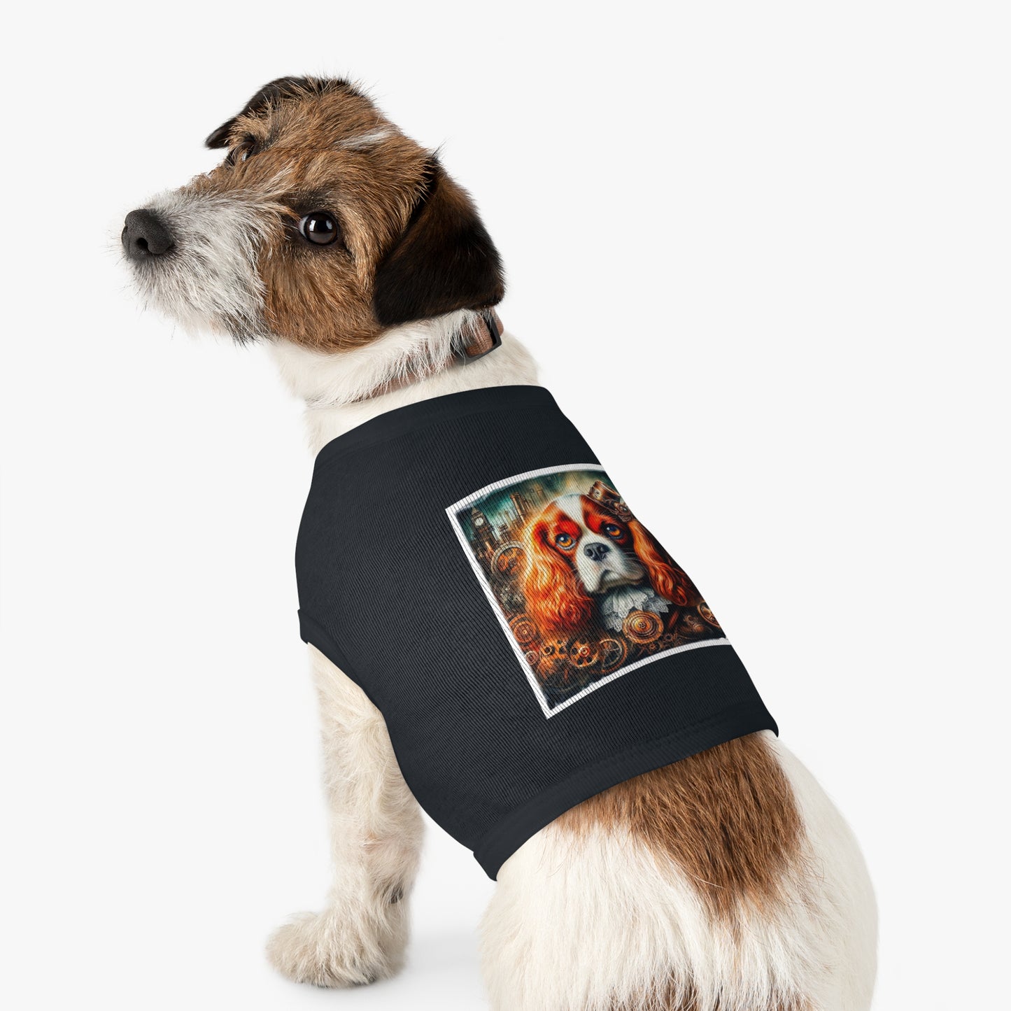 Pet Tank Top Cavalier King Charles Spaniel Steam Punk T Shirt Pets Printify