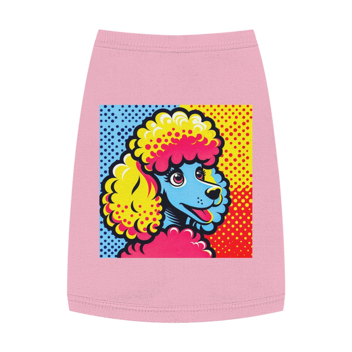 Pet Tank Top Poodle pretty colors Pets Printify M Pink