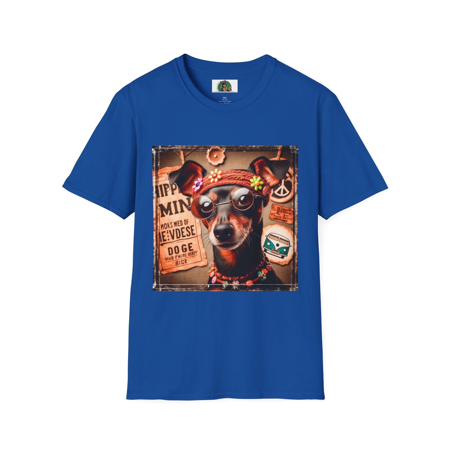 Min Pin T-Shirt hippie dude T-Shirt Printify XS Royal