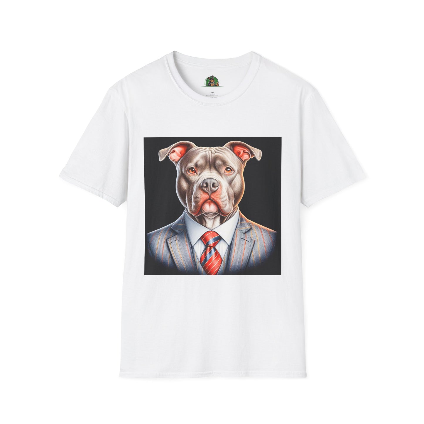 Pit Bull professional business man shirt T-Shirt Printify XS White