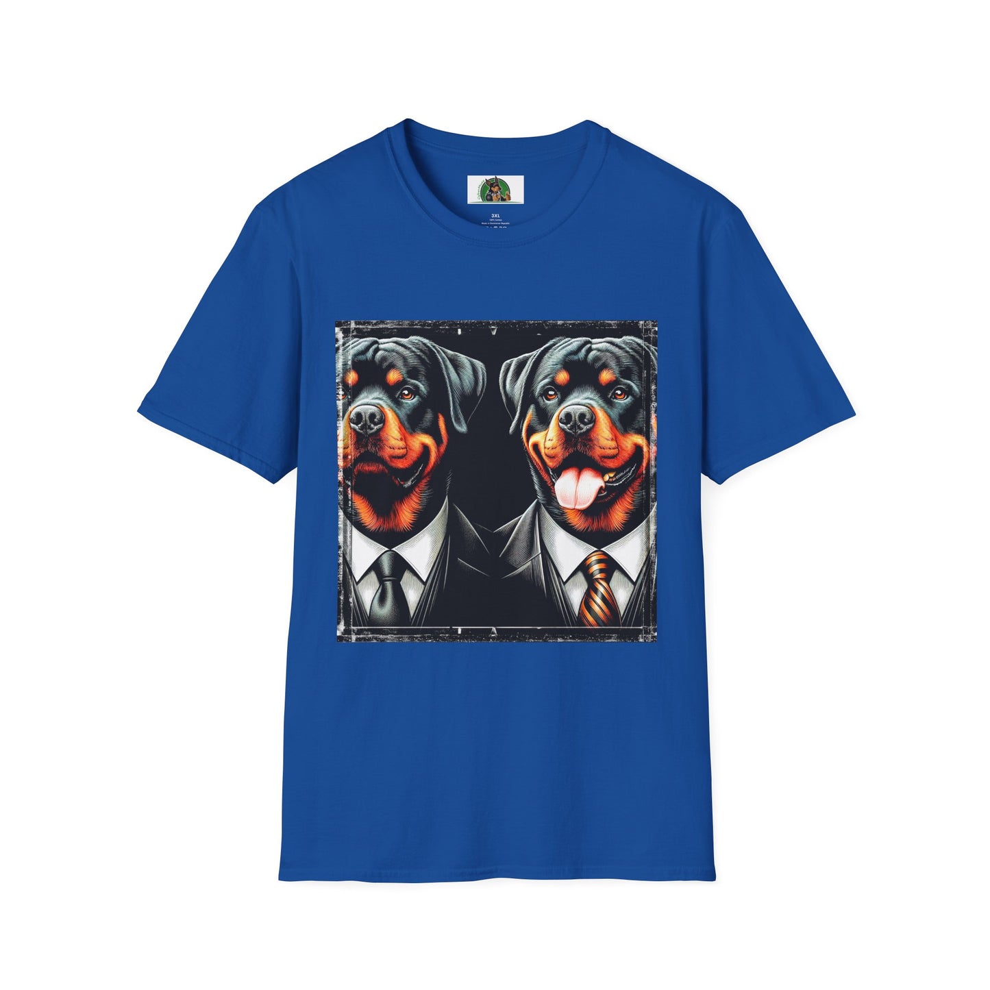Rottweiler two suits shirt T-Shirt Printify XS Royal