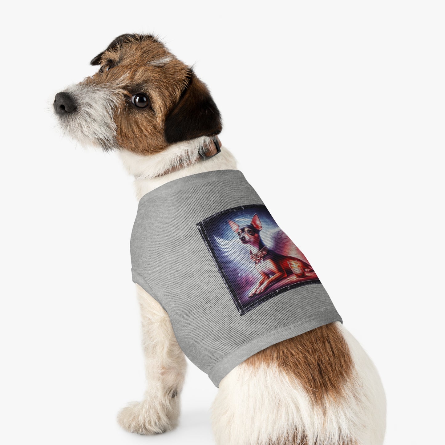 Pet Tank Top Rat Terrier Angel Pets Printify