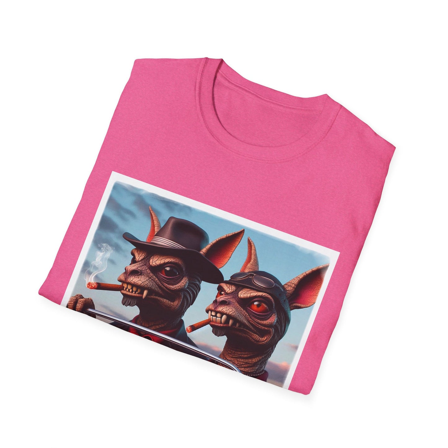 Chupacabra angrily smoking t shirt