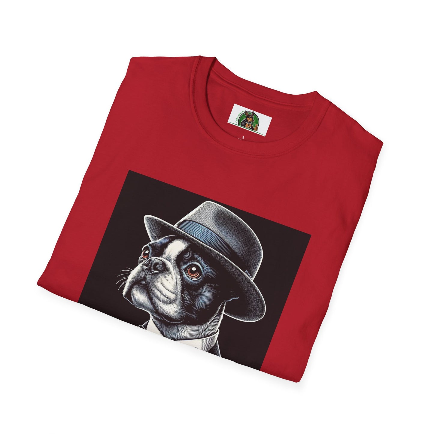 Boston Terrier Classy Dog In Suit Shirt T-Shirt Printify