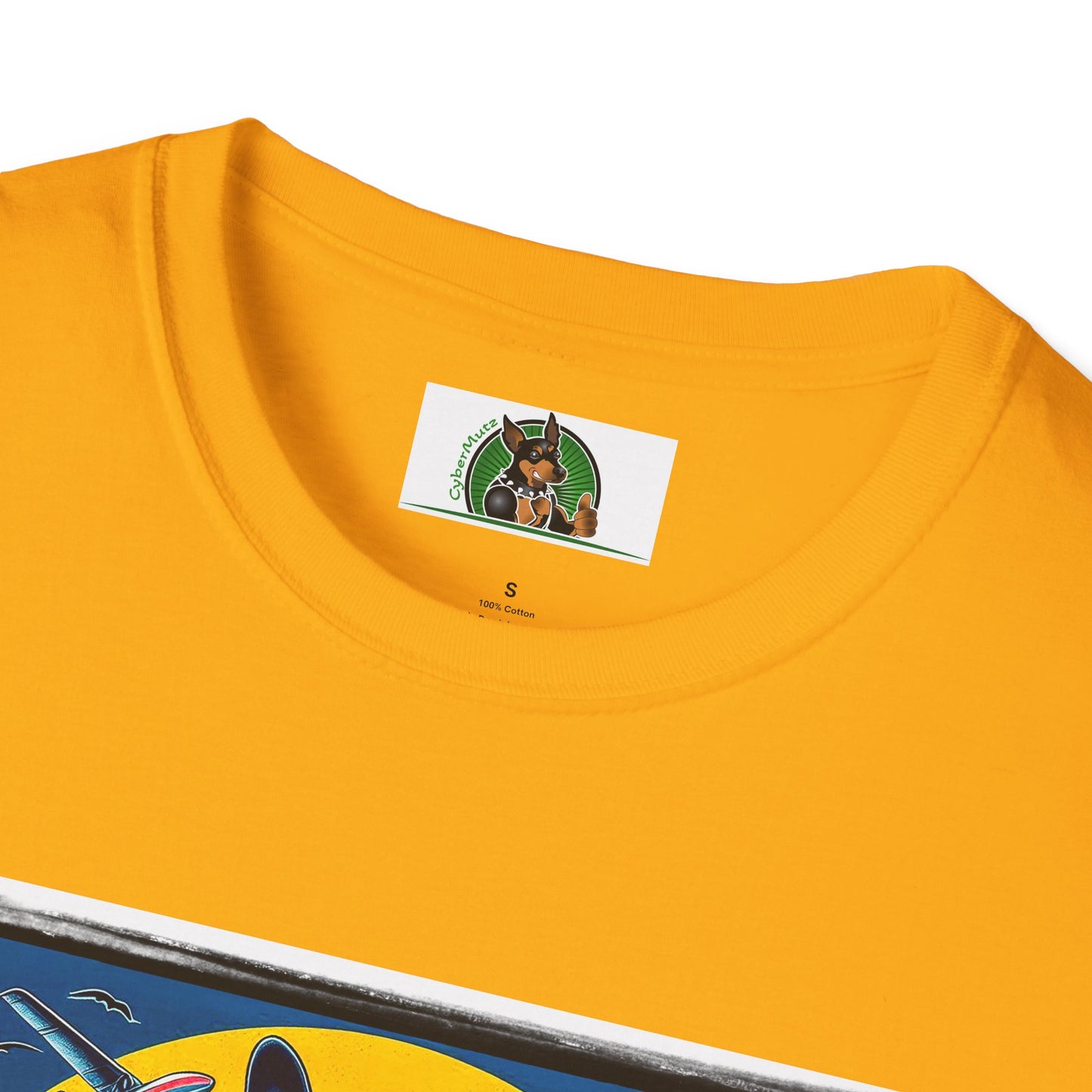 Boston Terrier Male Dog With Boogie Board T-Shirt Printify