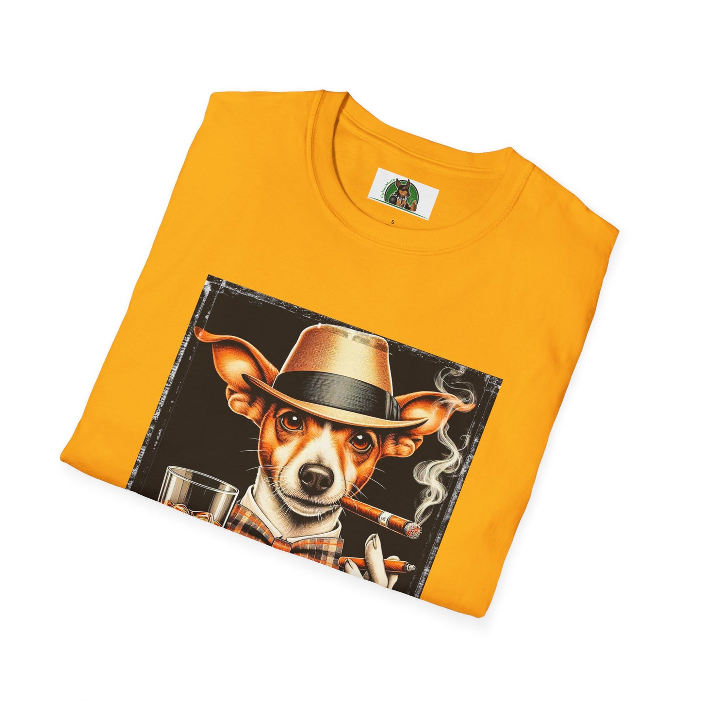 Rat Terrier T-Shirt cigars and whiskey