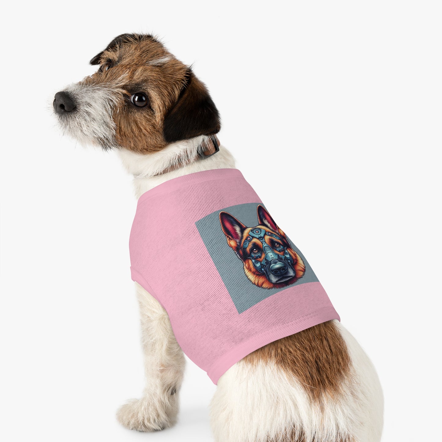 German Shepherd robot shirt Pets Printify