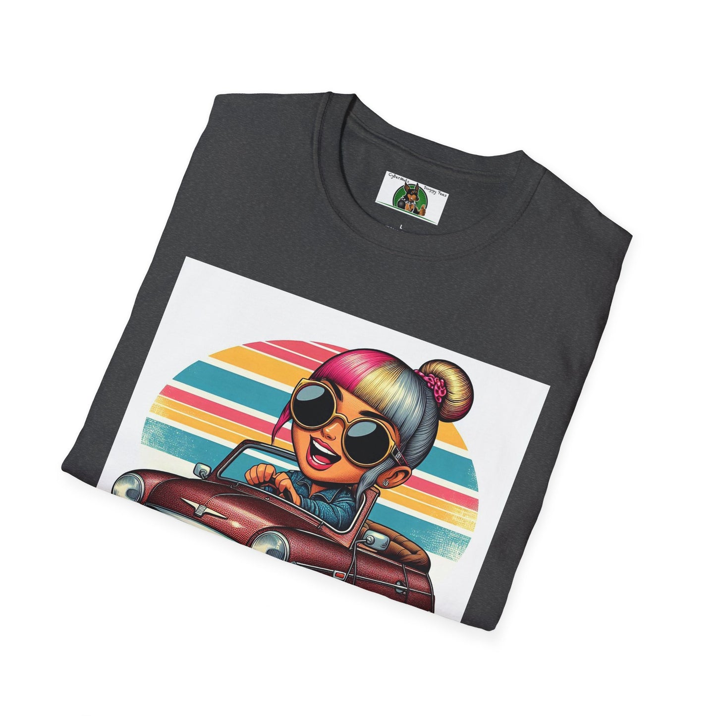 Girl in a Wacky Little Car T-Shirt Printify