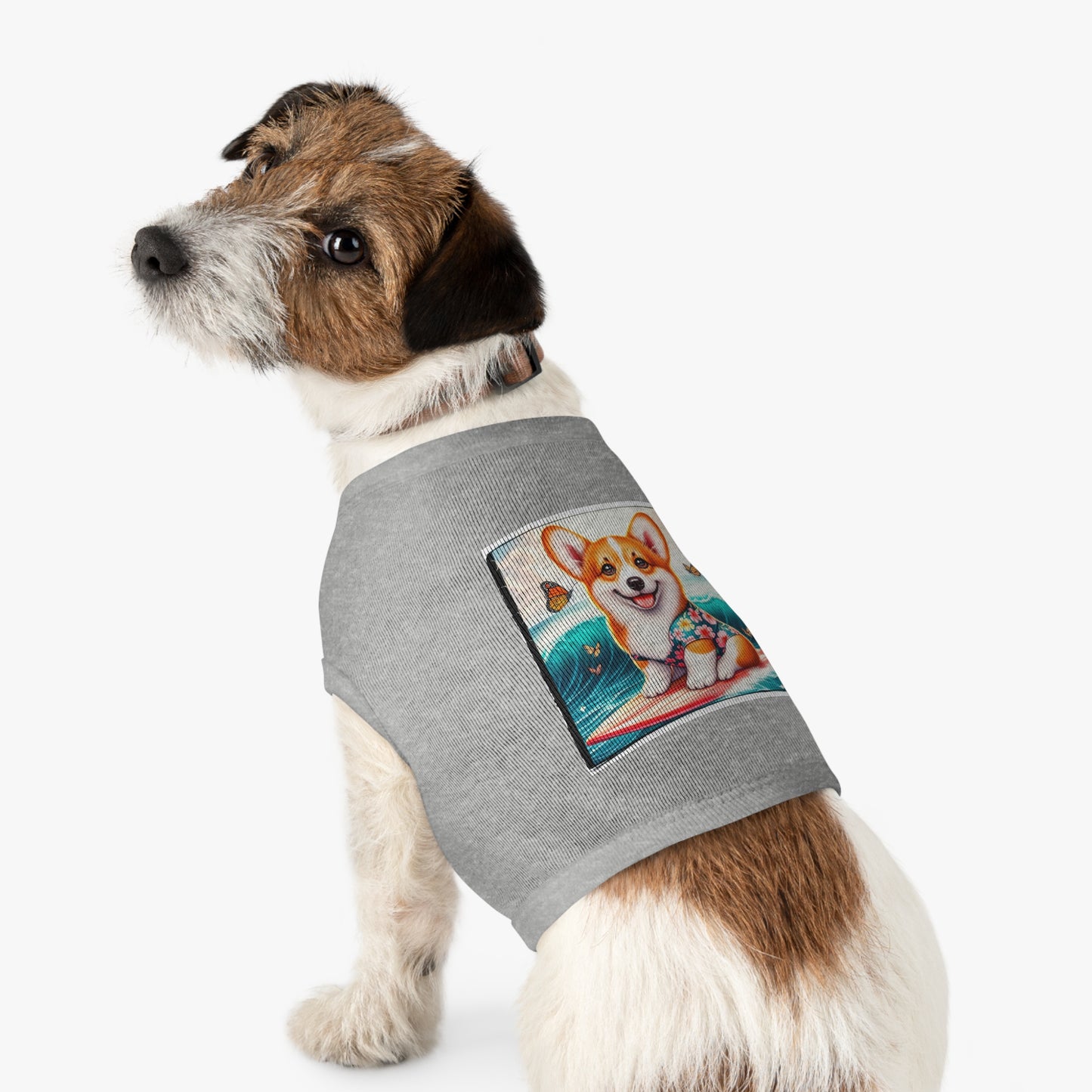 Pembroke Welsh Corgi tiny surfer Pets Printify