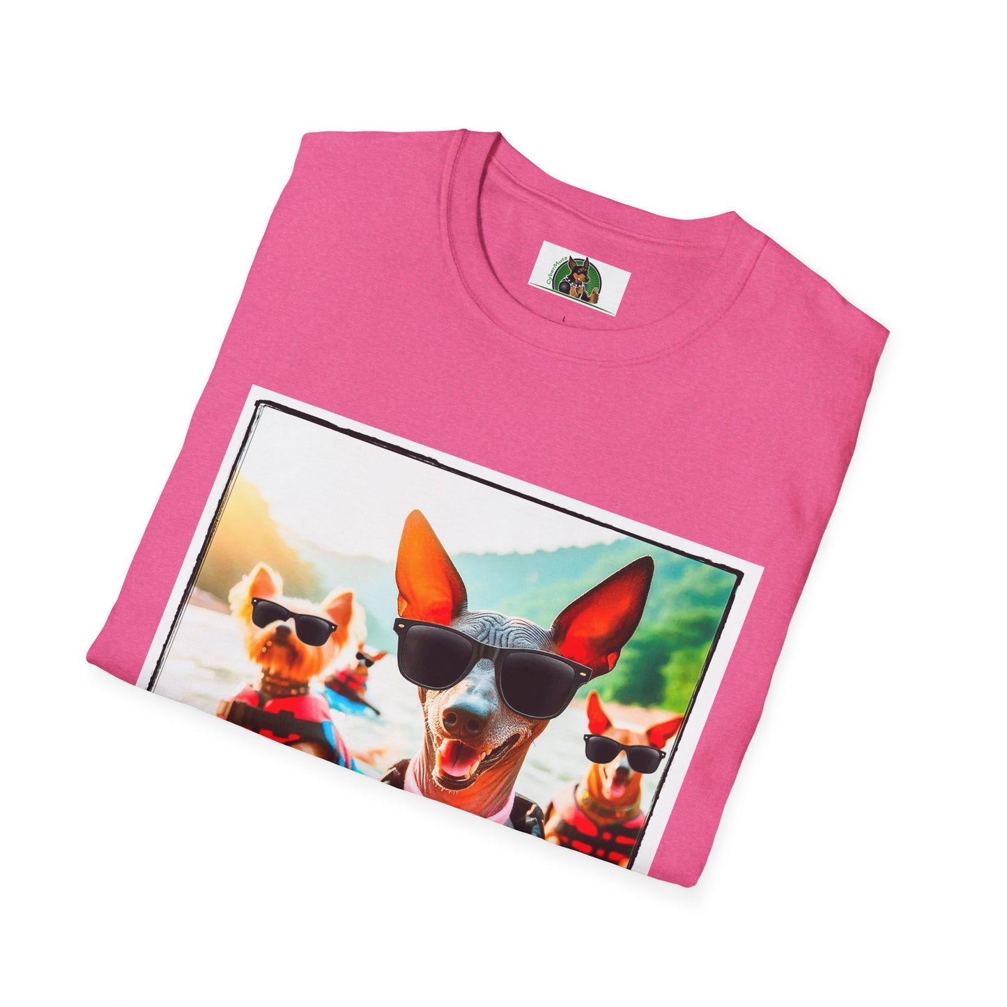 Mexican Hairless Dog surfing buddies shirt