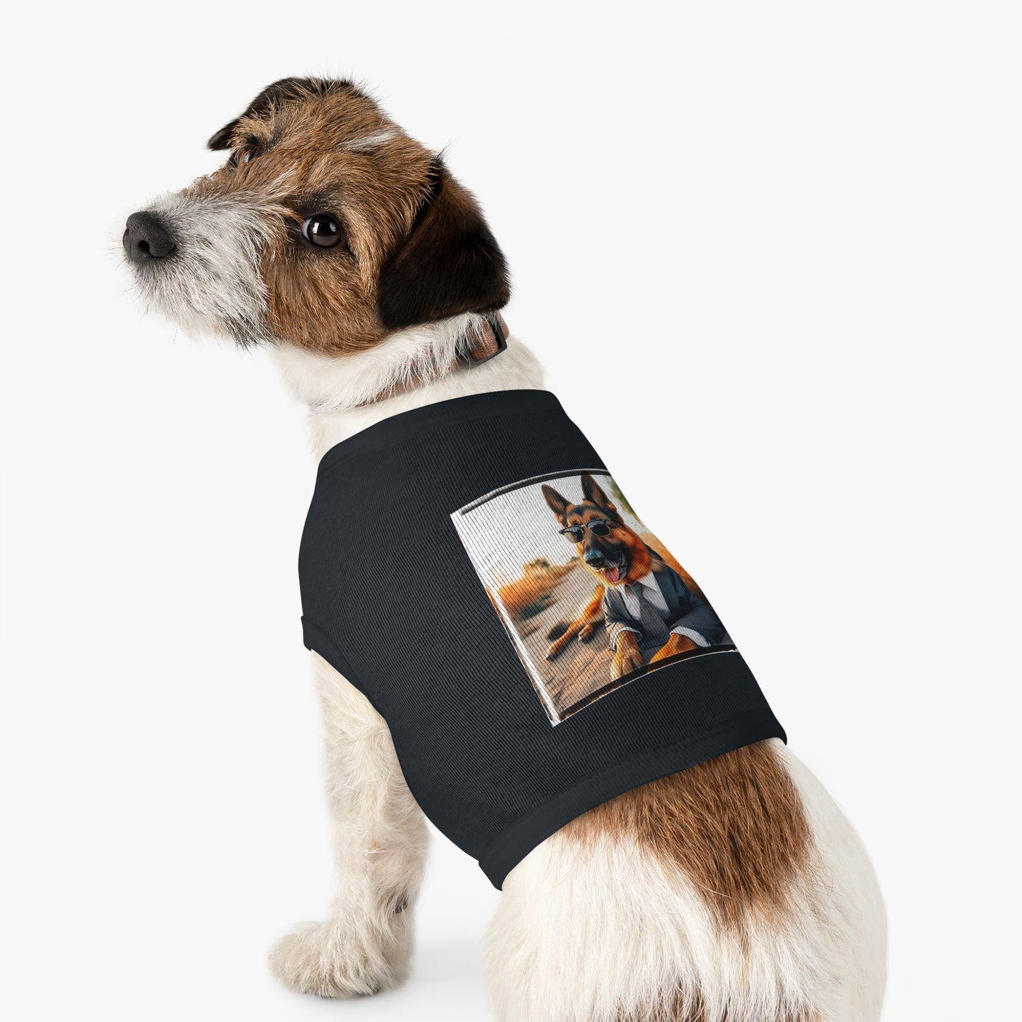 German Shepherd beach babe shirt Pets Printify