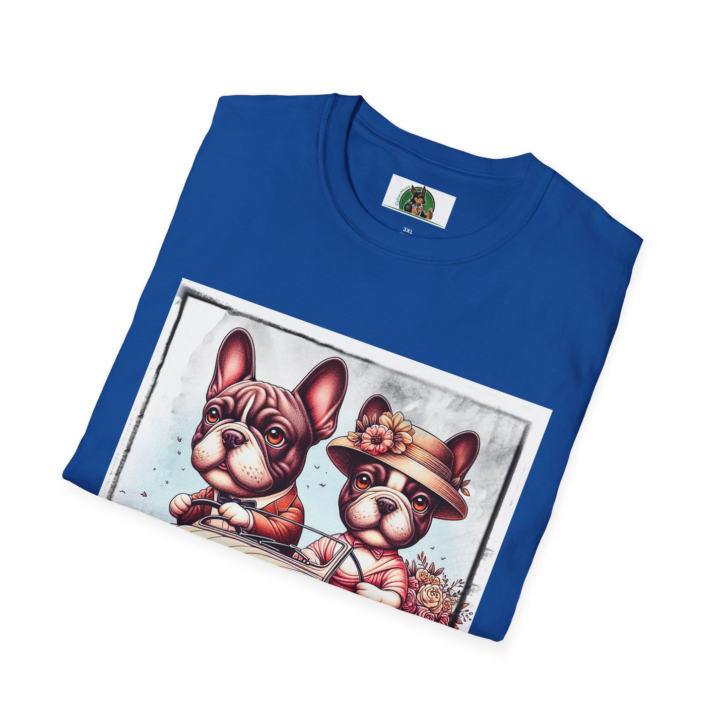 Wacky French Bulldog T-Shirt Printify