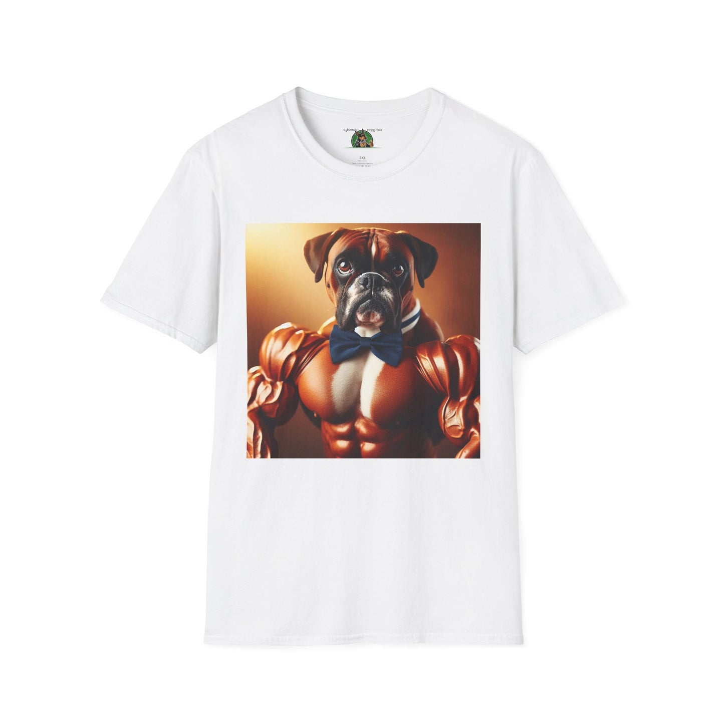 Muscle Boxer Unisex Softstyle T-Shirt T-Shirt Printify S White