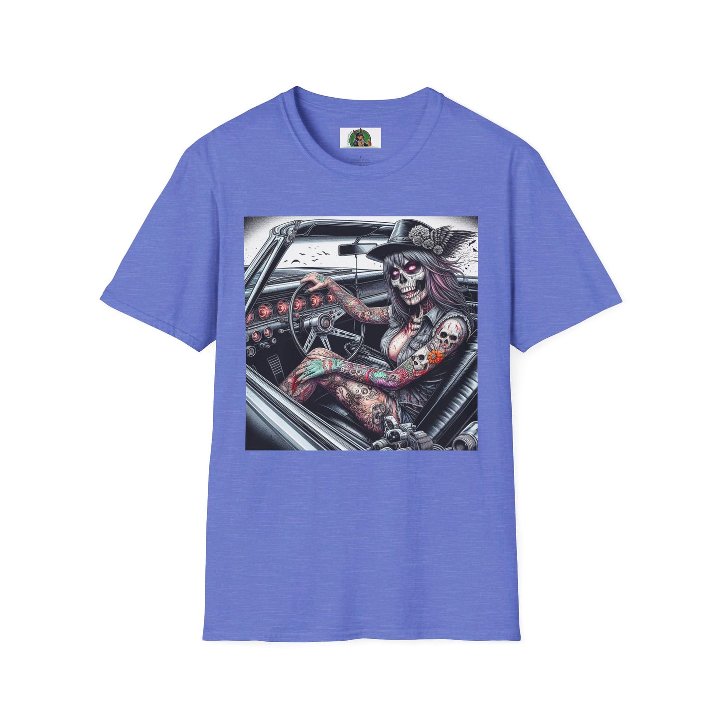 Zombie Girl T-Shirt Printify S Heather Royal