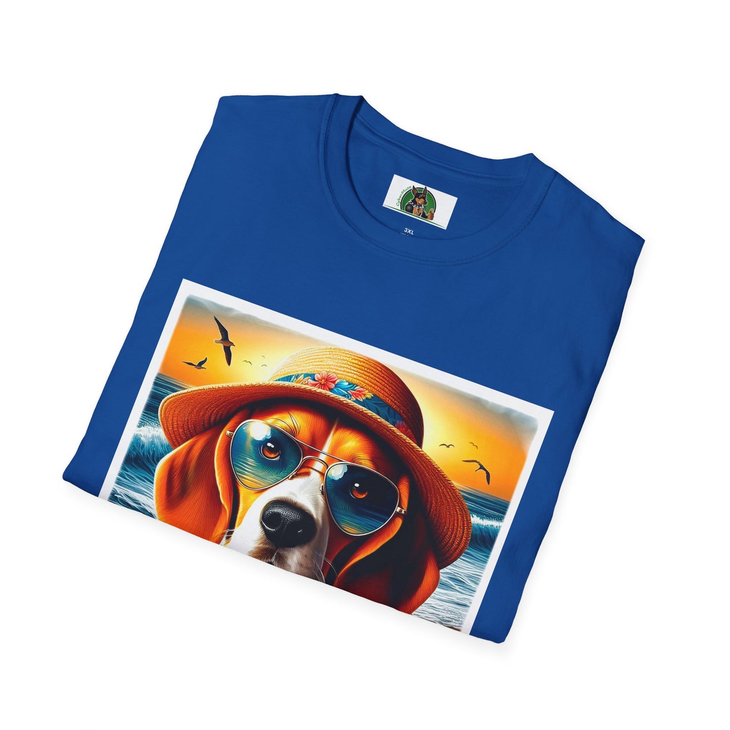 Beagle Sun Hat T-Shirt T-Shirt Printify