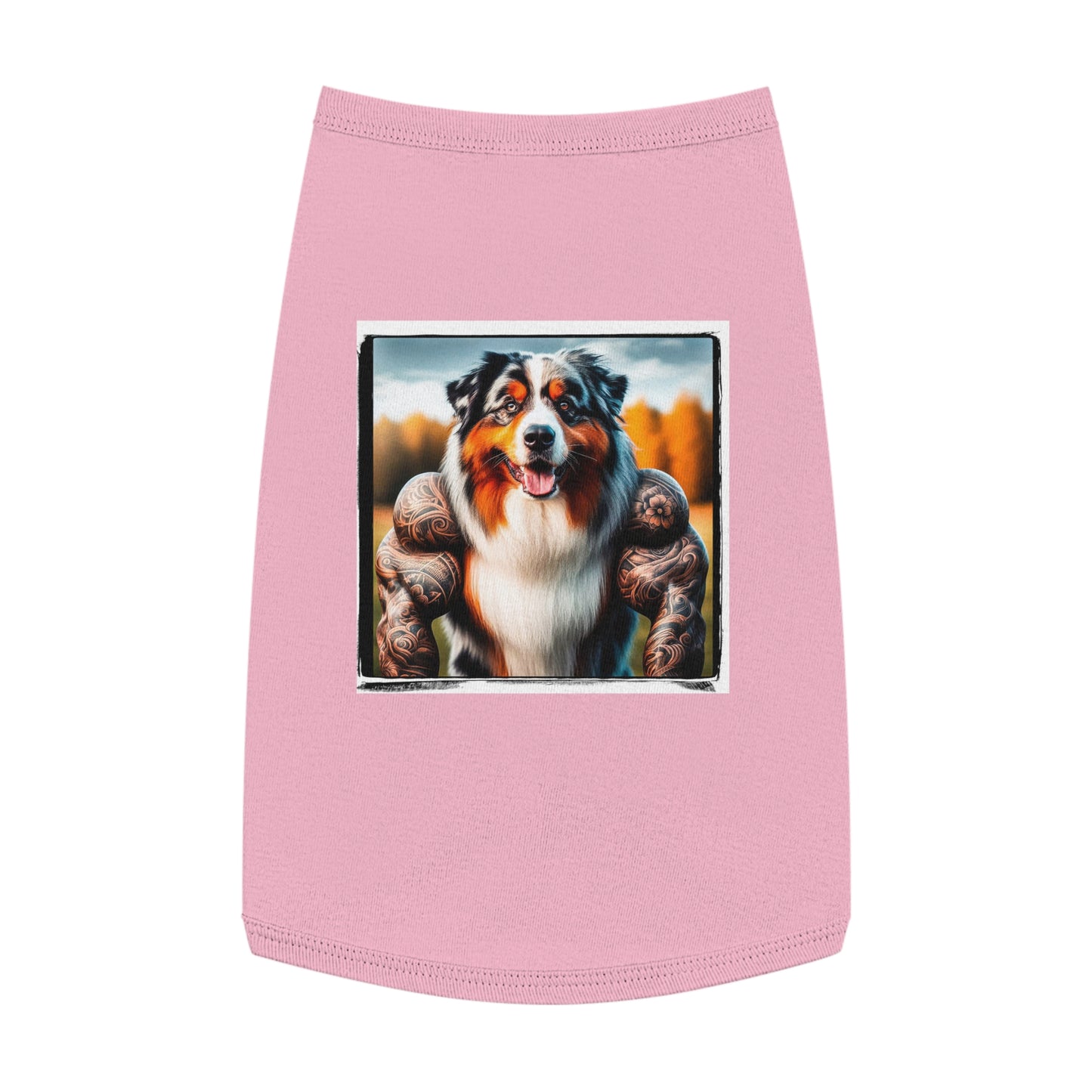 Pet Tank Top Australian Shepherd Pets Printify L Pink