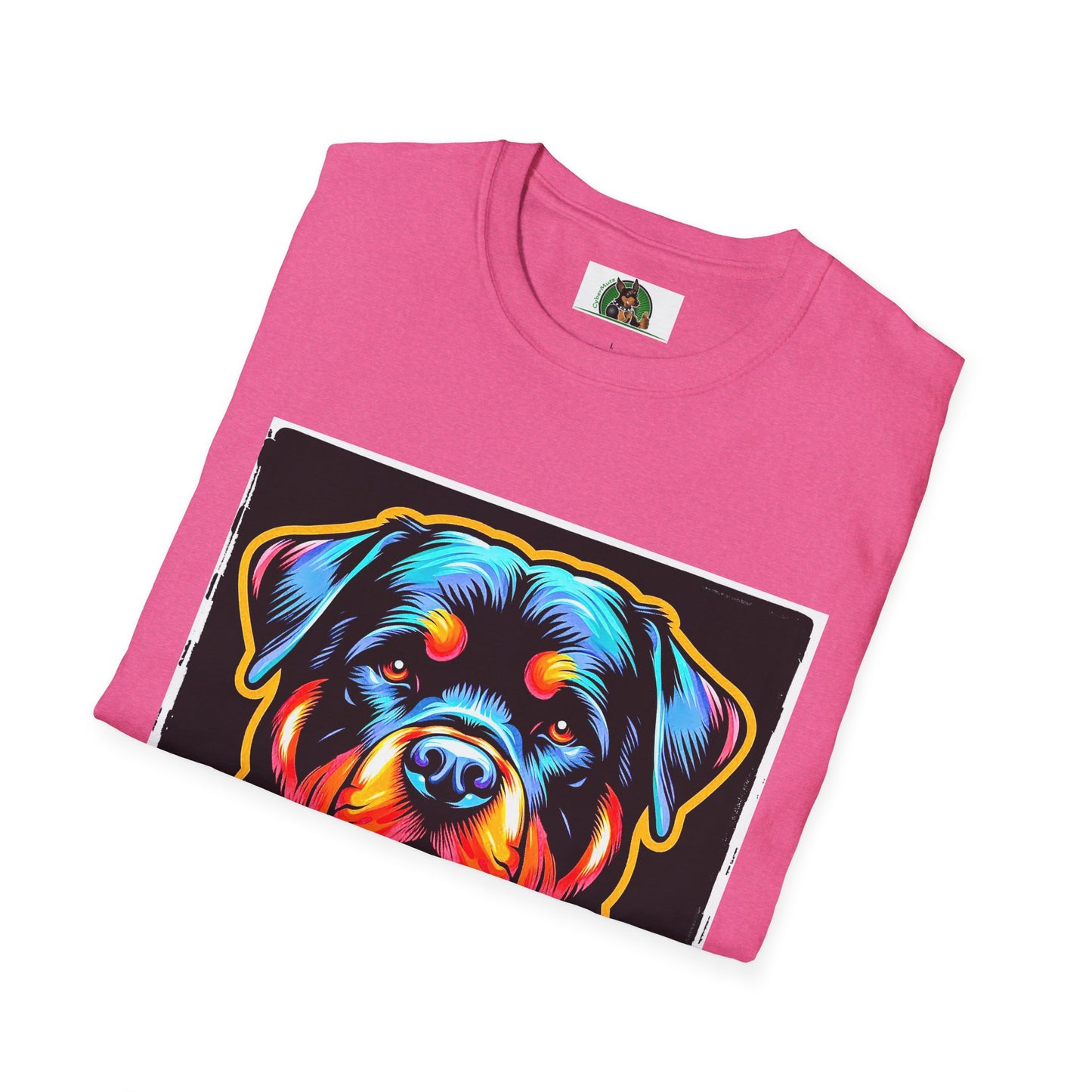 Rottweiler colorful puppy shirt
