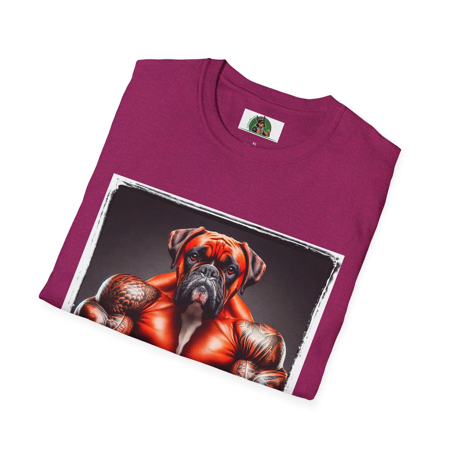 Boxer Muscle Dog Shirt T-Shirt Printify