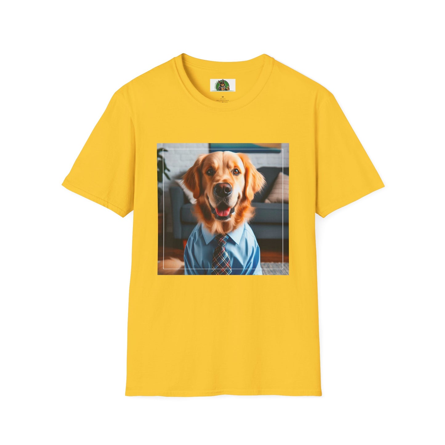 Golden Retriever working professional shirt T-Shirt Printify S Daisy