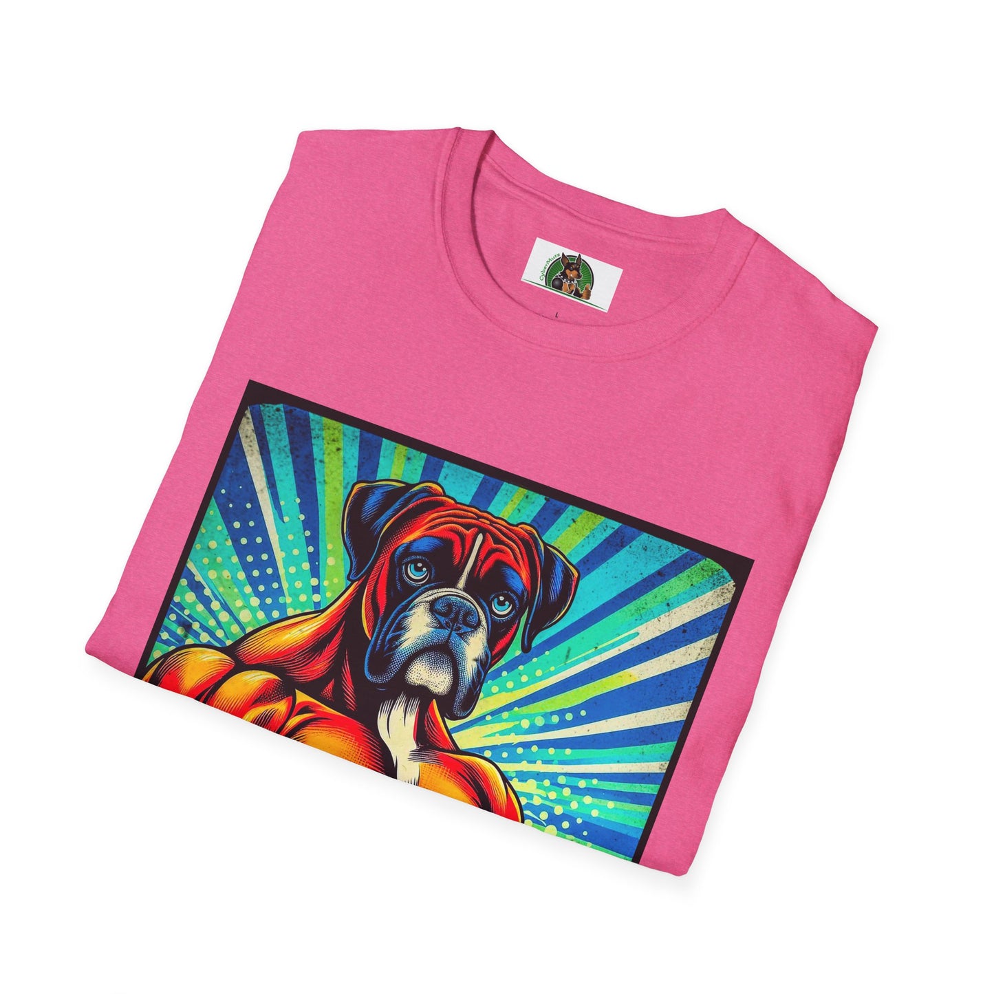 Boxer Muscle Dog T-Shirt Printify