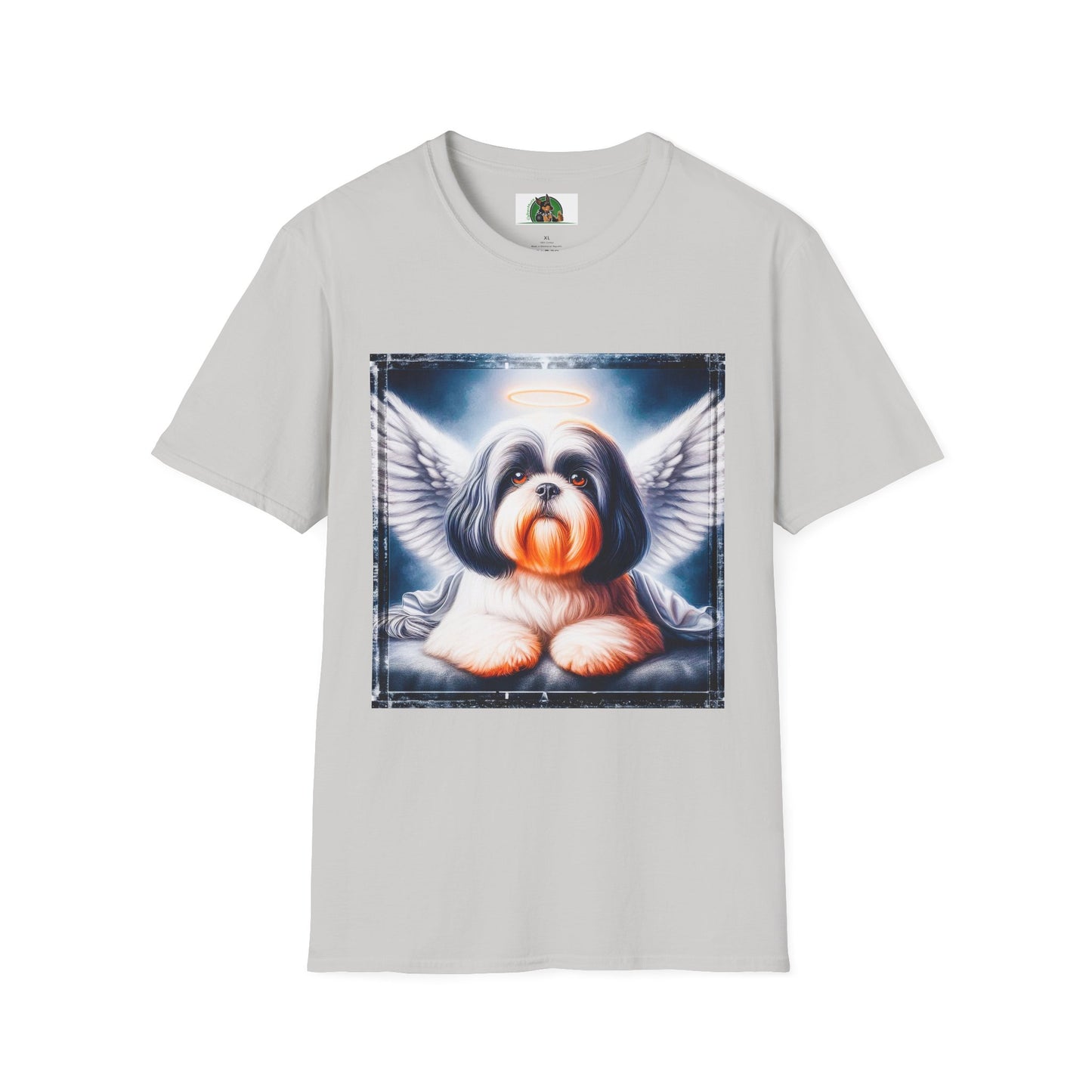 Shih Tzu Heaven anf clouds shirt T-Shirt Printify S Ice Grey