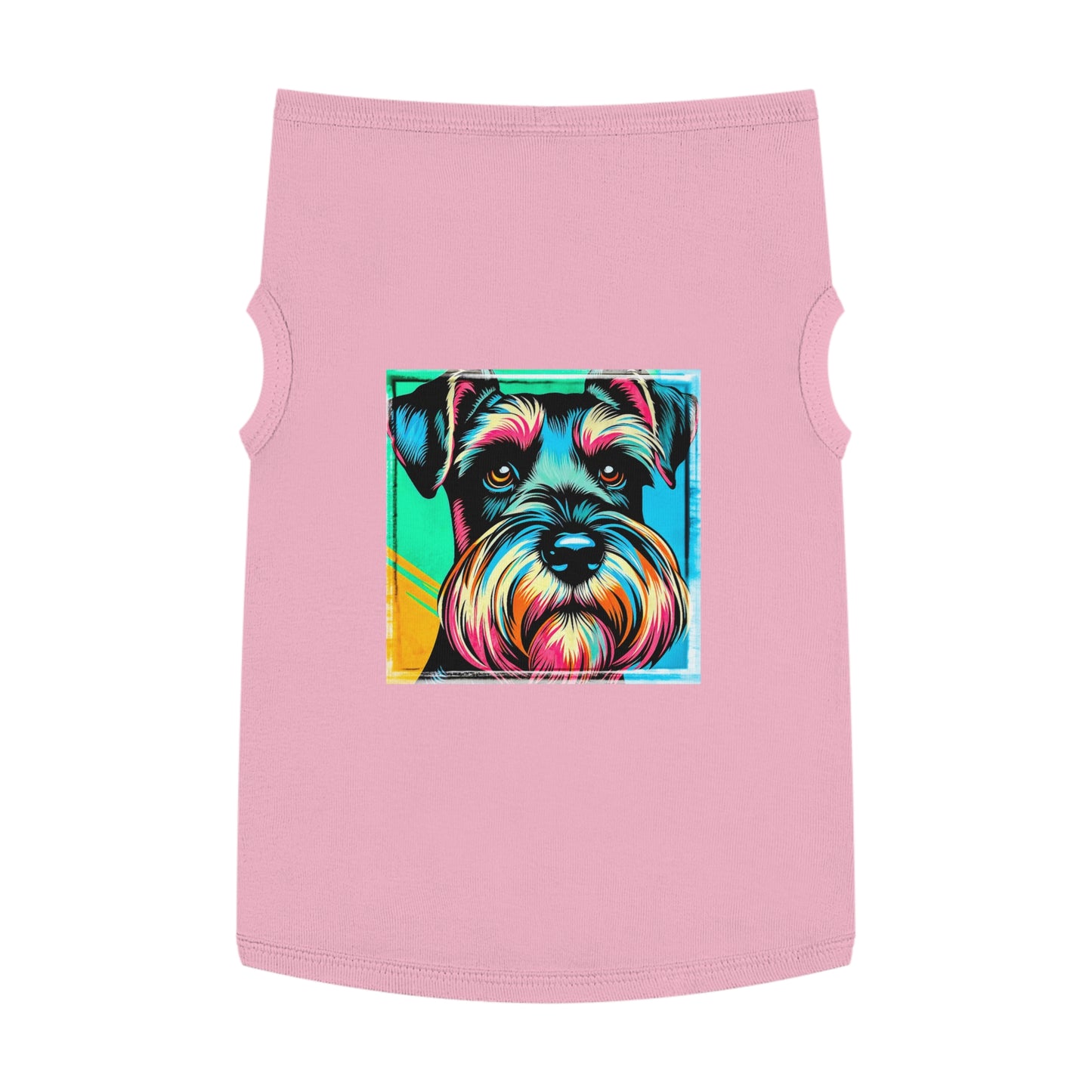 Miniature Schnauzer colorful art shirt Pets Printify XL Pink
