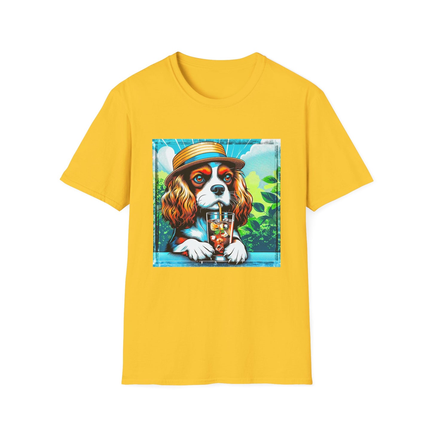 Cavalier King Charles Spaniel Summer Dog TShirt T-Shirt Printify S Daisy