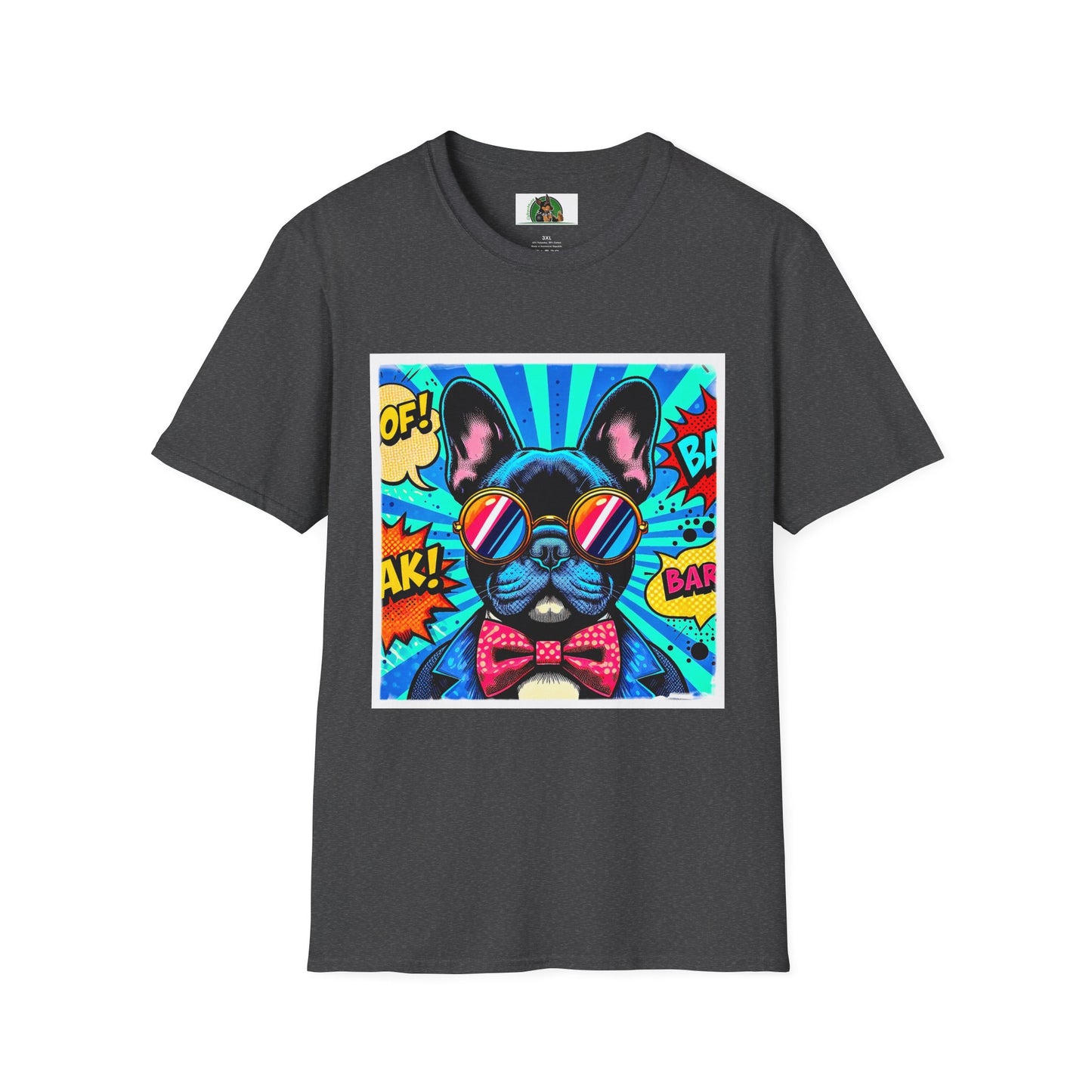 French Bulldog T-Shirt Printify XS Dark Heather