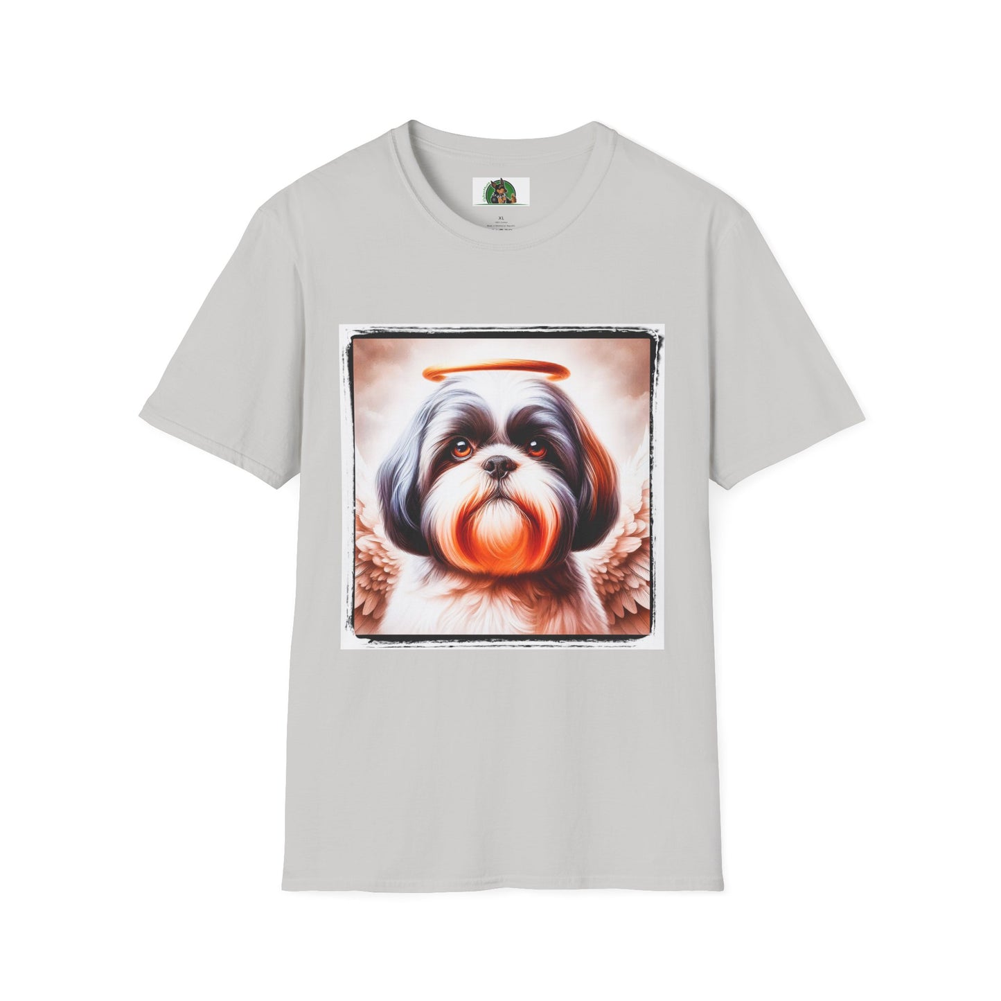 Shih Tzu angel shirt T-Shirt Printify S Ice Grey